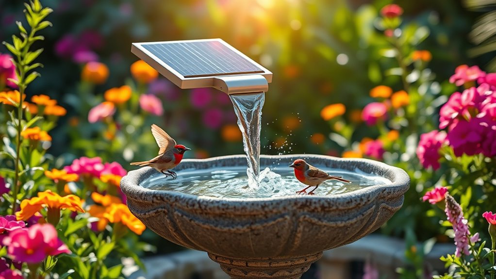 top solar bird baths