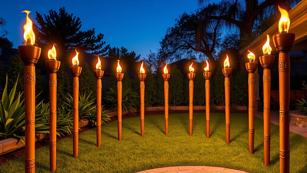 top solar tiki torches