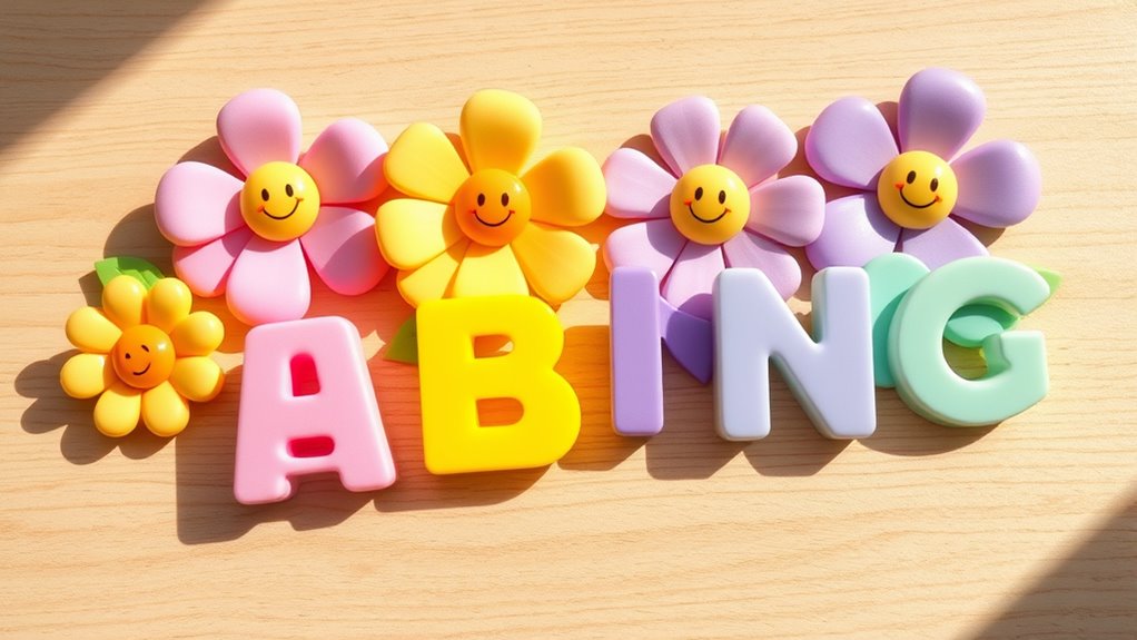 top springflower letter toys
