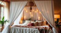 boho bed canopy ideas