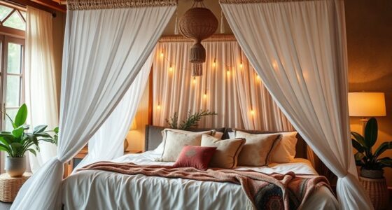 boho bed canopy ideas