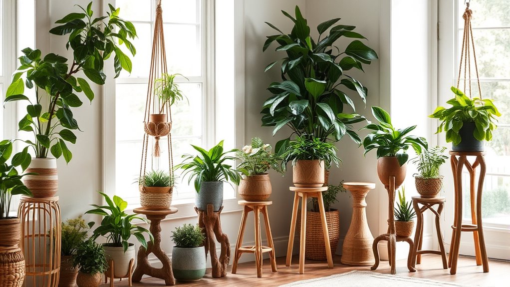 charming boho plant stands