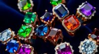 elegant gemstone cocktail rings