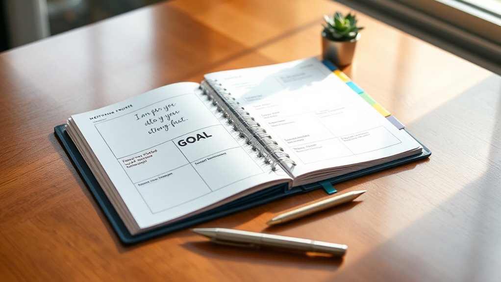 flexible portable goal planner