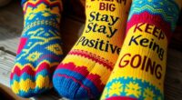 motivational quote socks collection
