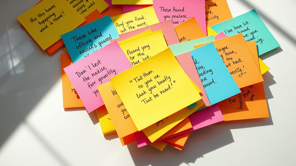motivational quotes sticky notes