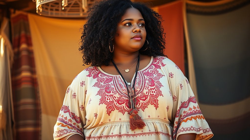 plus size boho tops collection
