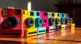 retro polaroid style instant cameras