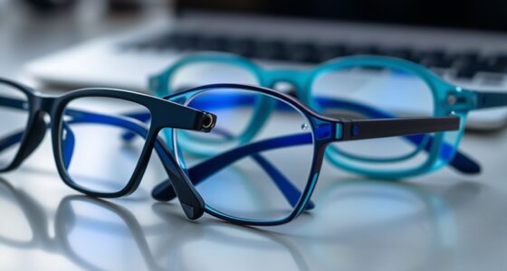 stylish blue light glasses