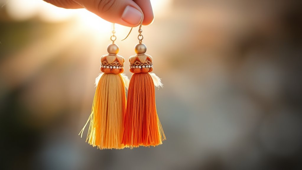 top boho tassel earrings