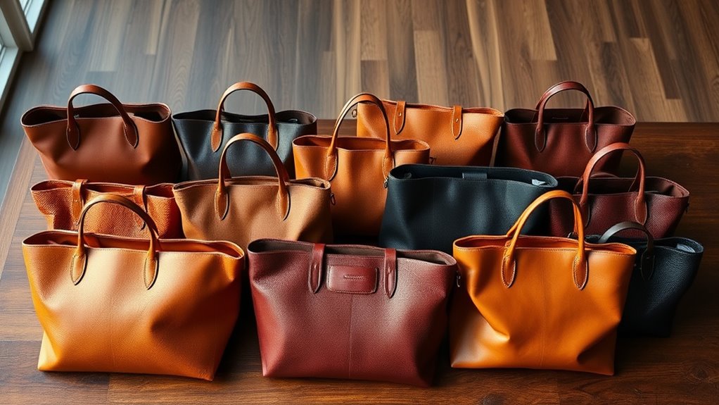 top leather work tote bags
