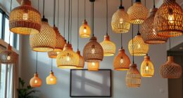 top rattan pendant lighting