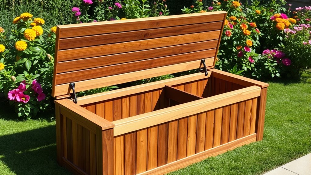 top waterproof garden storage benches