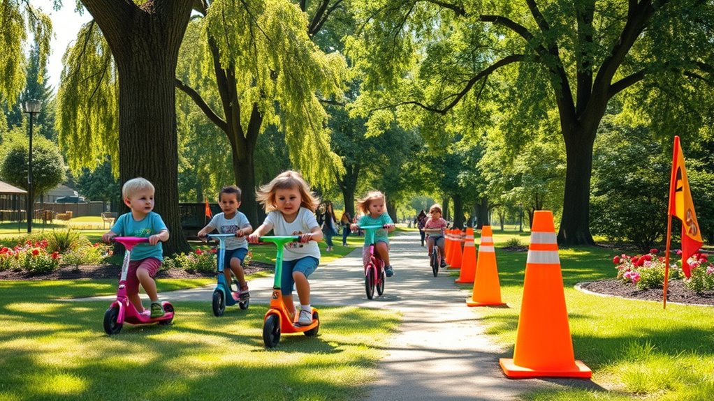 bike safety and themed scavenger hunts