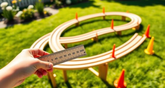 building curved ride tracks