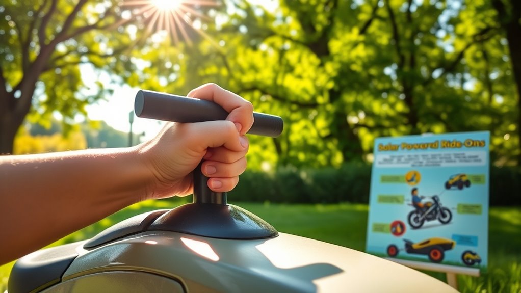 choose green ride on options