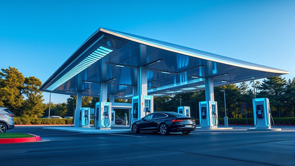 constructing fuel and power stops