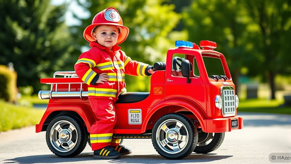 convert ride on to fire truck