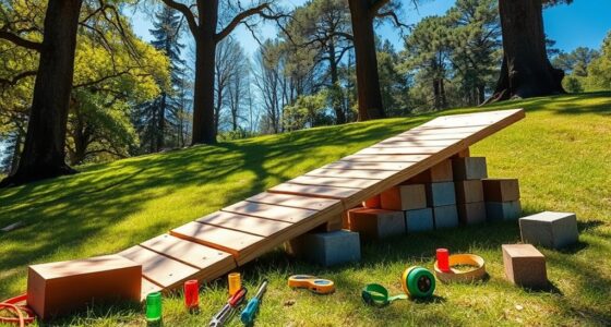 diy outdoor physics ramp