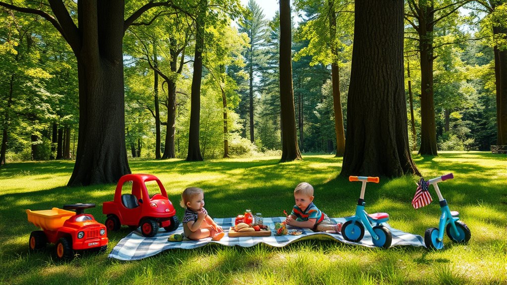 family outdoor ride on fun