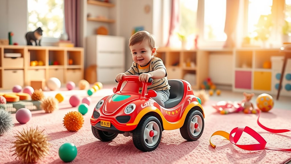 ride on play promotes sensory development