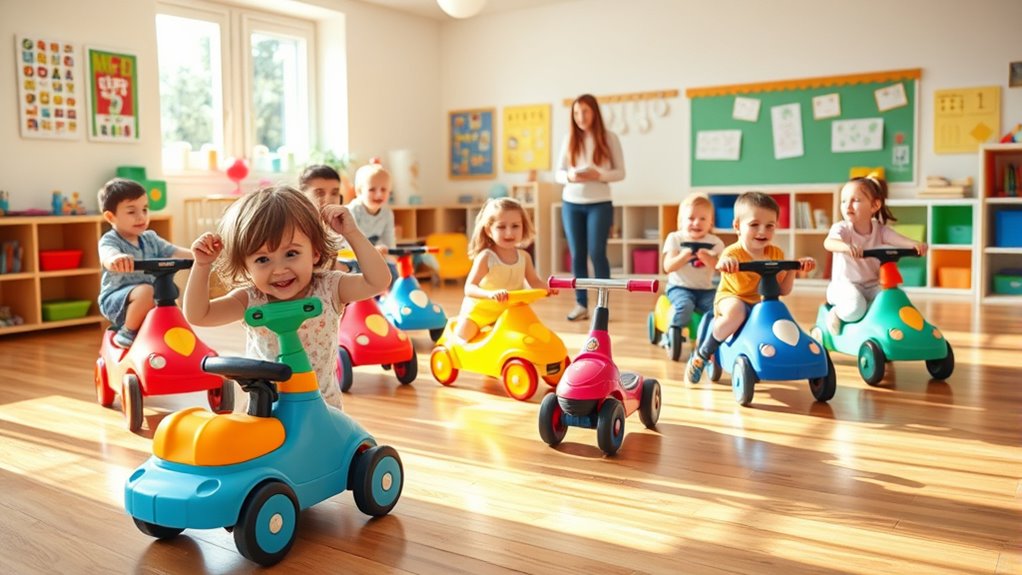 ride on skills and social play