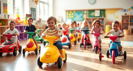 ride on toys facilitate transitions