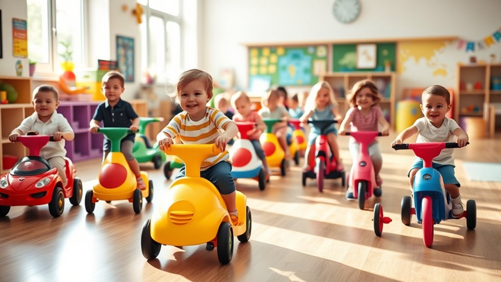 ride on toys facilitate transitions