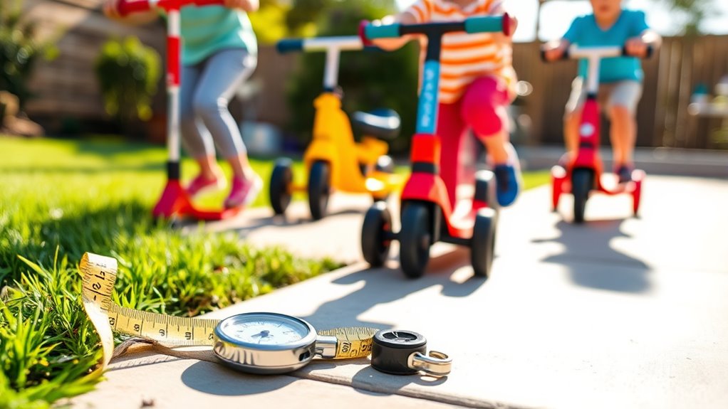 ride on toys speed measurement