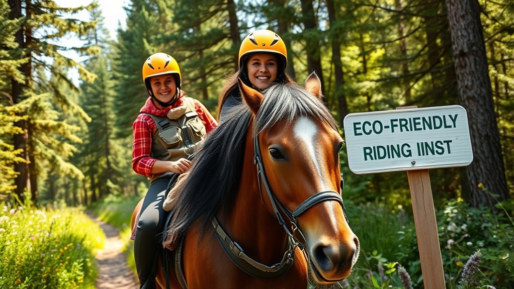 riding to promote conservation