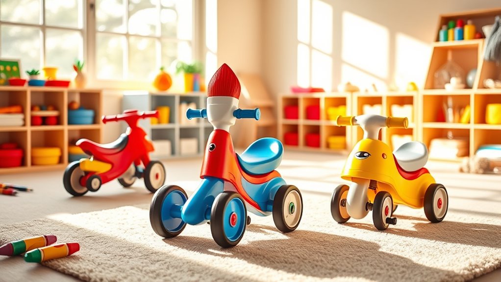 safe painting ride on toys