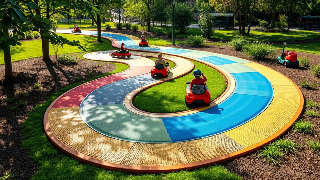 sensory rich textured ride on circuits