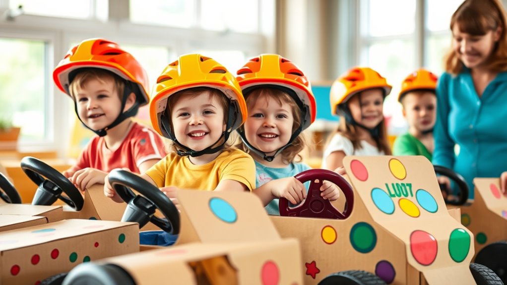 using ride on vehicles