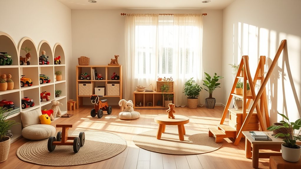 waldorf inspired ride on playroom