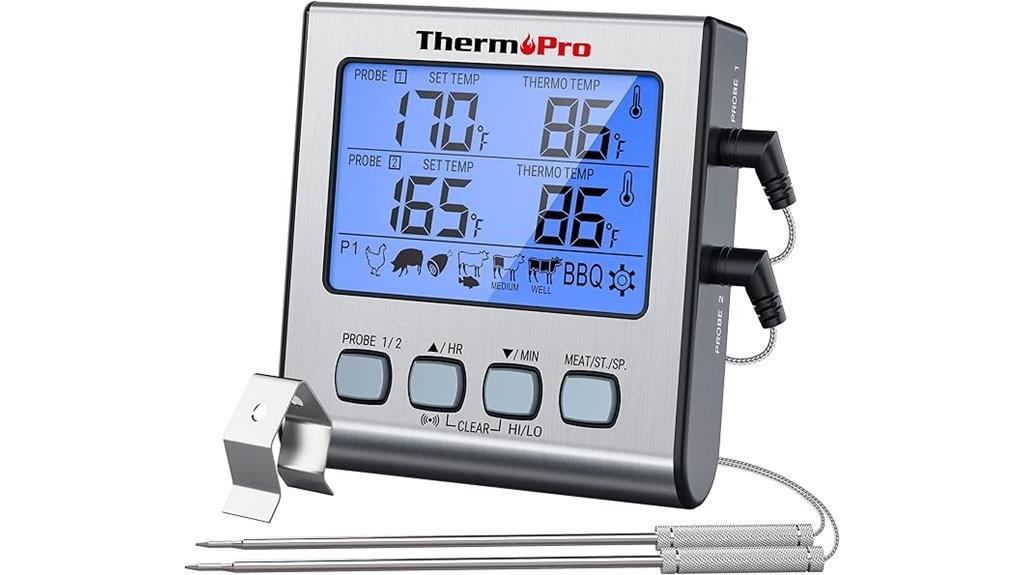 dual probe digital thermometer