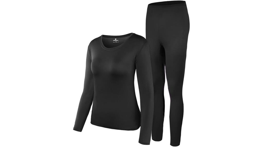 fleece lined thermal women s set