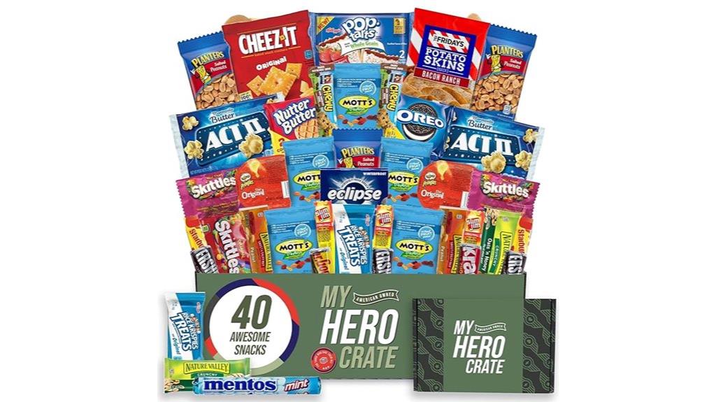 forty piece military snack basket