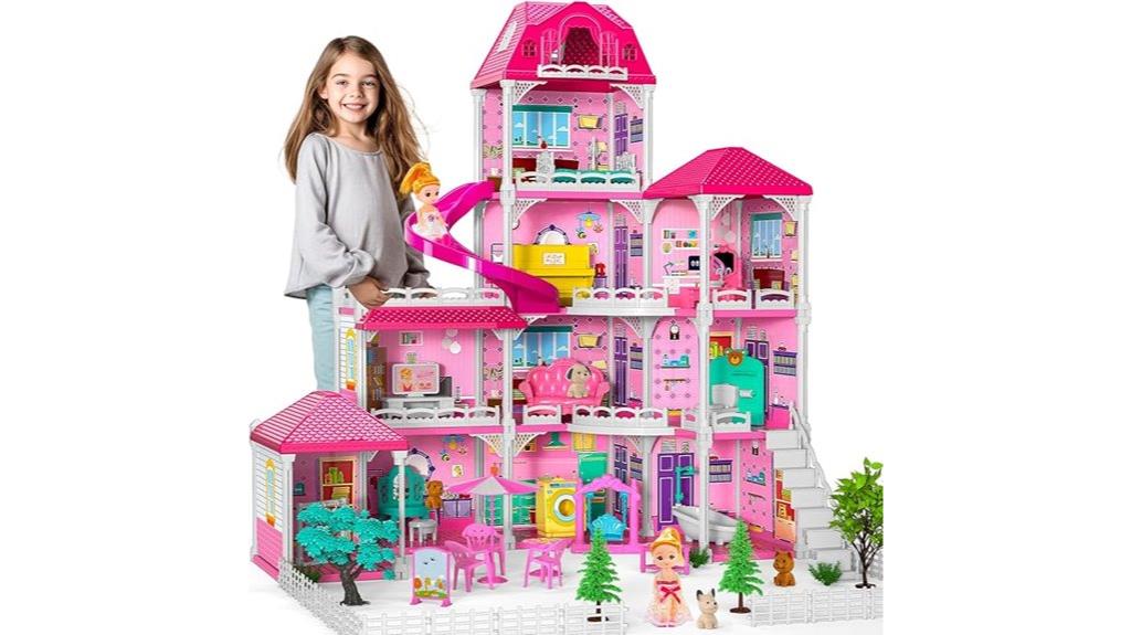four story dollhouse playset
