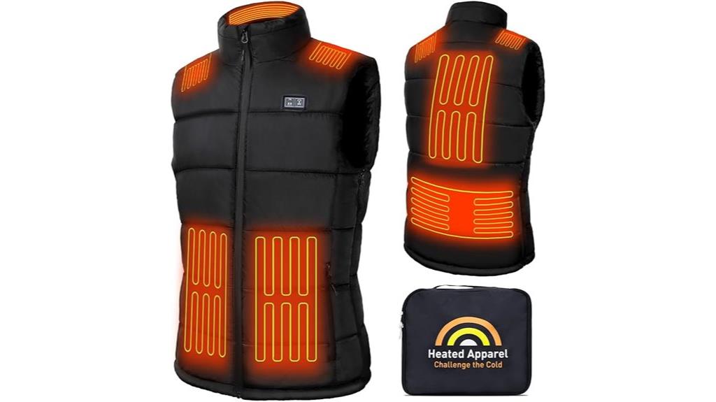 heated vest with large battery