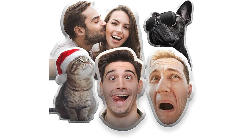 humorous pet face pillow
