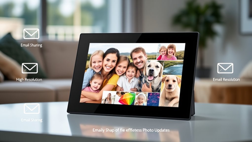 top digital frames with email