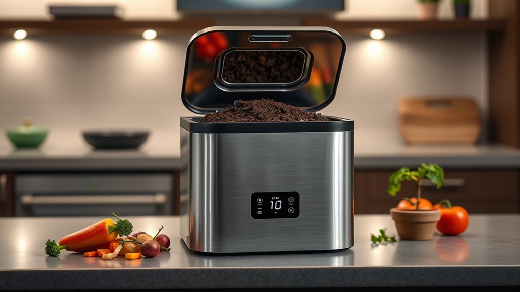 top electric kitchen compost bins