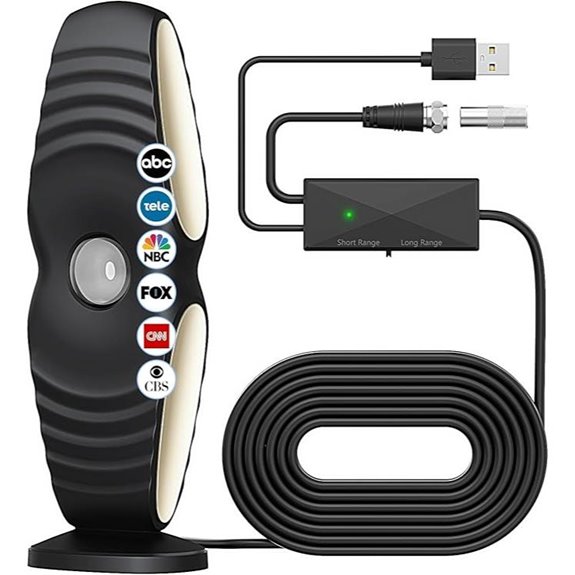 2025 Indoor/Outdoor HD TV Antenna with Signal Booster