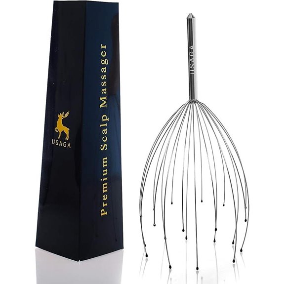 USAGA Head Massager with 20 Fingers for Relaxation