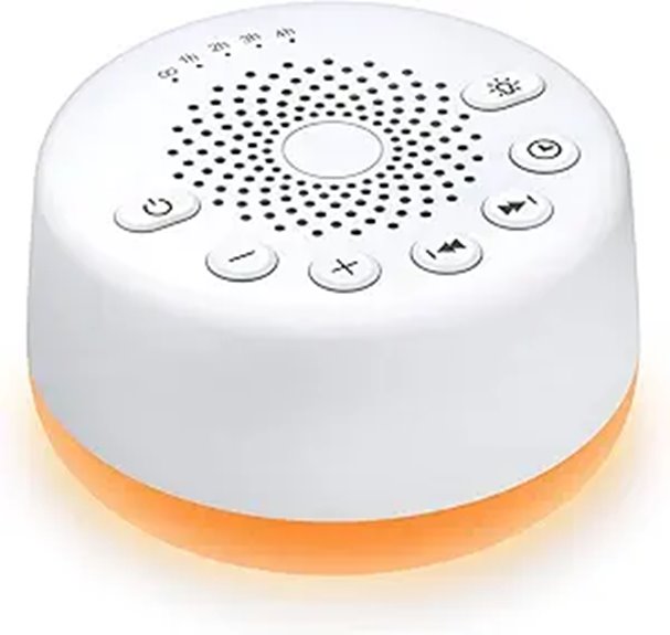 Sound Machine with 25 Sounds Night Light Memory