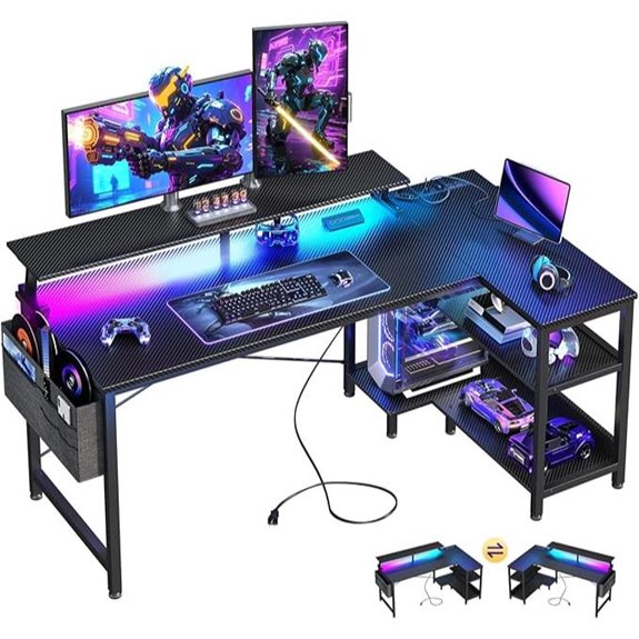 48 inch led gaming desk