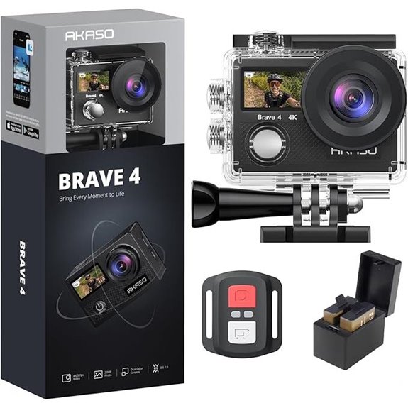 AKASO Brave 4 4K Action Camera with Accessories