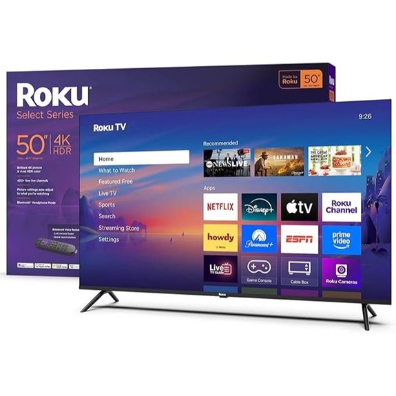 Roku 50-Inch 4K HDR Smart TV with Voice Remote