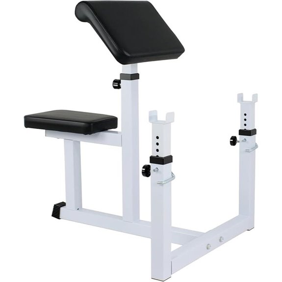 Adjustable Bicep Curl Bench for Home Gym