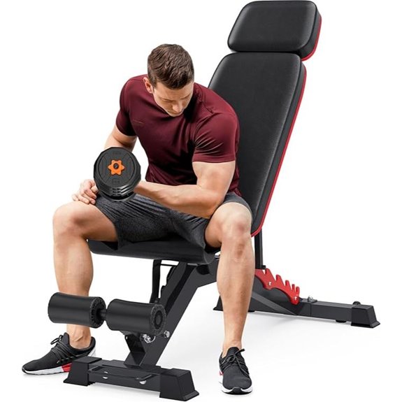 Adjustable Heavy-Duty Weight Bench for Full Body Workout